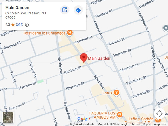 Location, 897 Main Ave, Passaic, NJ 07055