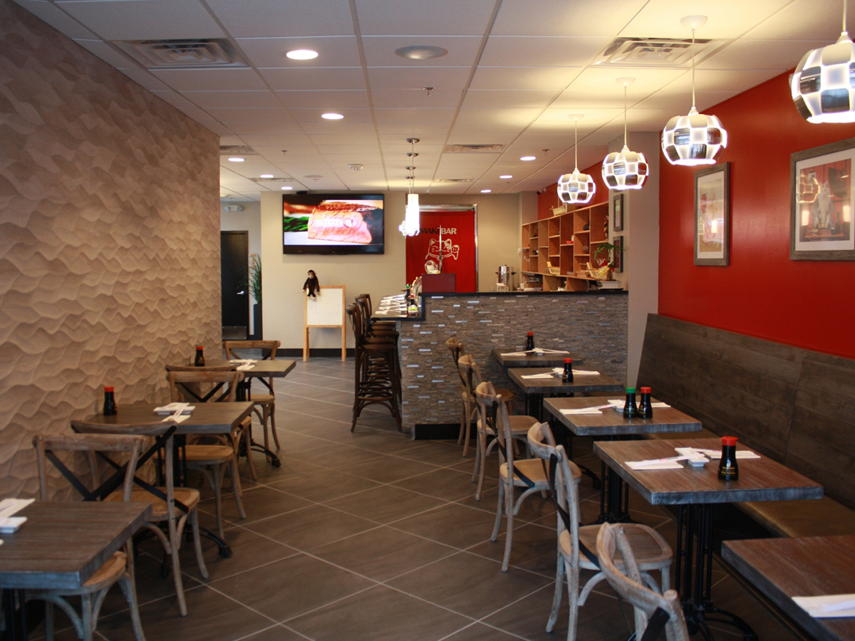 Interior at Maki Bar，a Japanese Restaurant in Bethesda