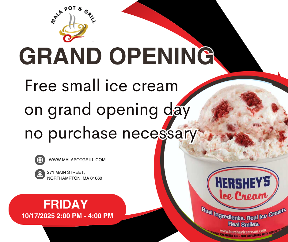 Mala Pot & Grill-grand opening Promotion Notice
