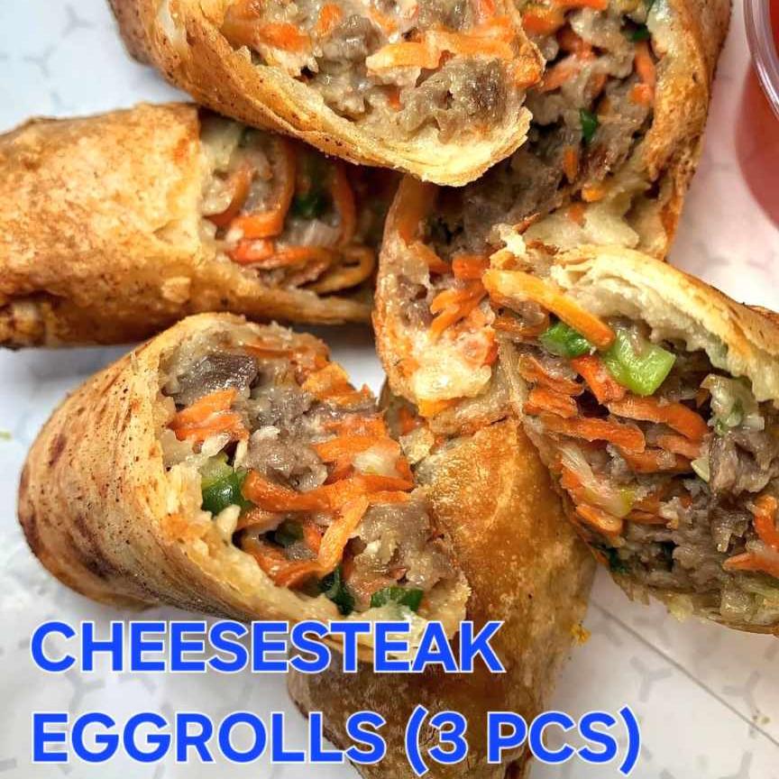 Mama-Mias-Pizza-&-Wings-Pizza-restaurant-Cheesesteak-Eggrolls-Philadelphia Crispy eggrolls stuffed with cheesesteak at Mama Mias Pizza & Wings, a Pizza restaurant in Philadelphia