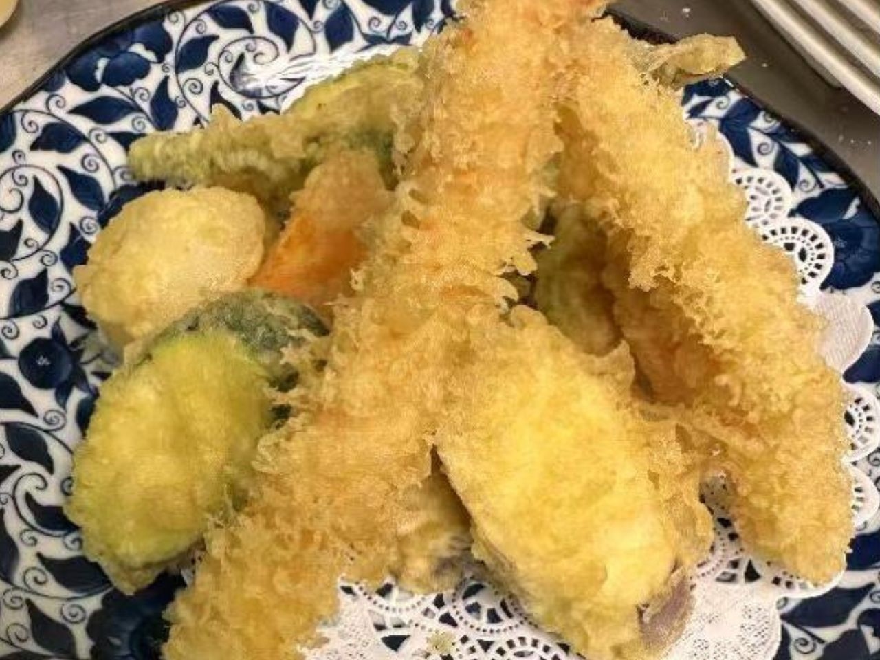 Vegetable tempura with a light, crispy batter at Masa Sushi & Hibachi, a Japanese Restaurant in Marlboro Township