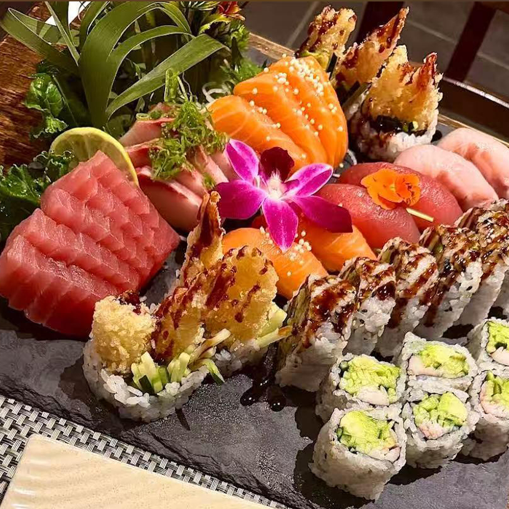 Deluxe Sushi and Sashimi Combo at Mei Tzu Sushi Bar & Kitchen, Asian-style Restaurant in East Windsor