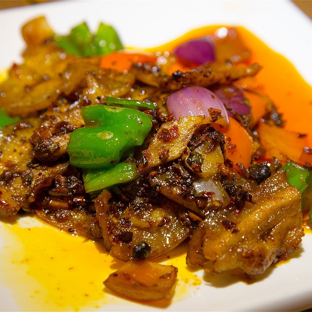 Twice Cooked Pork at Mei Tzu Sushi Bar & Kitchen, Asian-style Restaurant in East Windsor