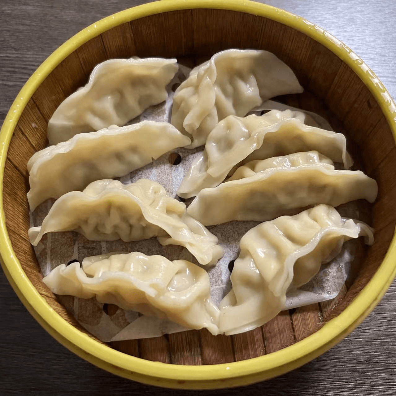Delicate steamed dumplings filled with pork at Metro Hong Kong Dessert and Milk Tea, a Chinese Hong Kong Restaurant in San Francisco