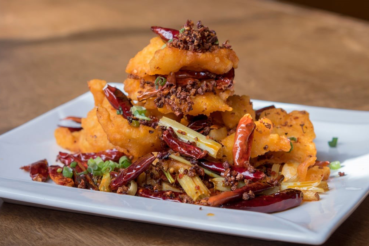 ma la shrimp at M Fresh Asian Fusion，a Asian Fusion Restaurant in Boiling Springs