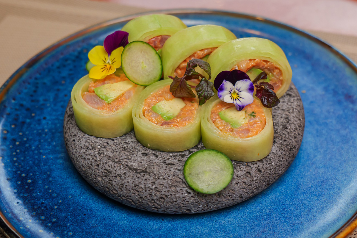 salmon naruto at M Fresh Asian Fusion，a Asian Fusion Restaurant in Boiling Springs