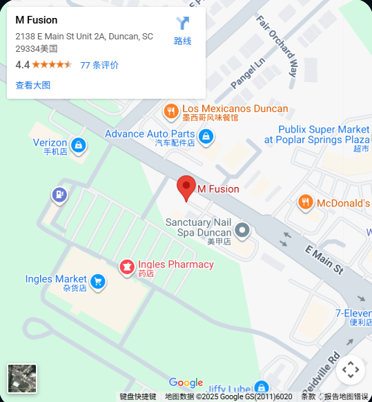 Location, 2138 E Main St Unit 2A, Duncan, SC 29334