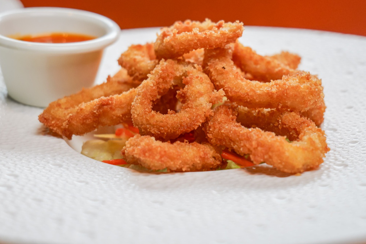 crispy calamari at M Fresh，a Asian Fusion Restaurant in Duncan