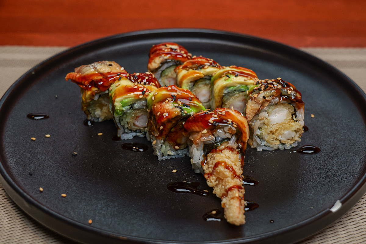 dragon roll at M Fresh，a Asian Fusion Restaurant in Duncan