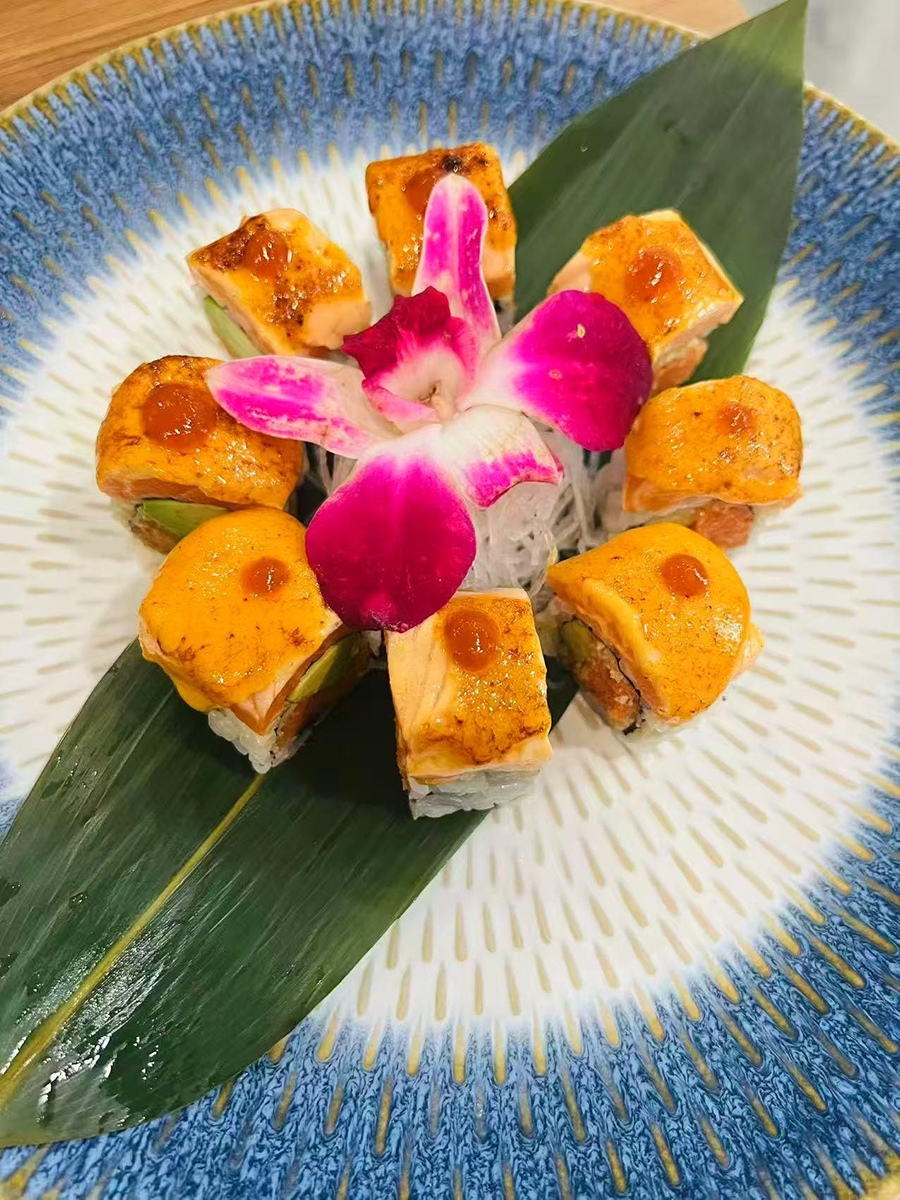 Lava roll at Mia Sushi Asian Bistro，a Asian Restaurant in Bear