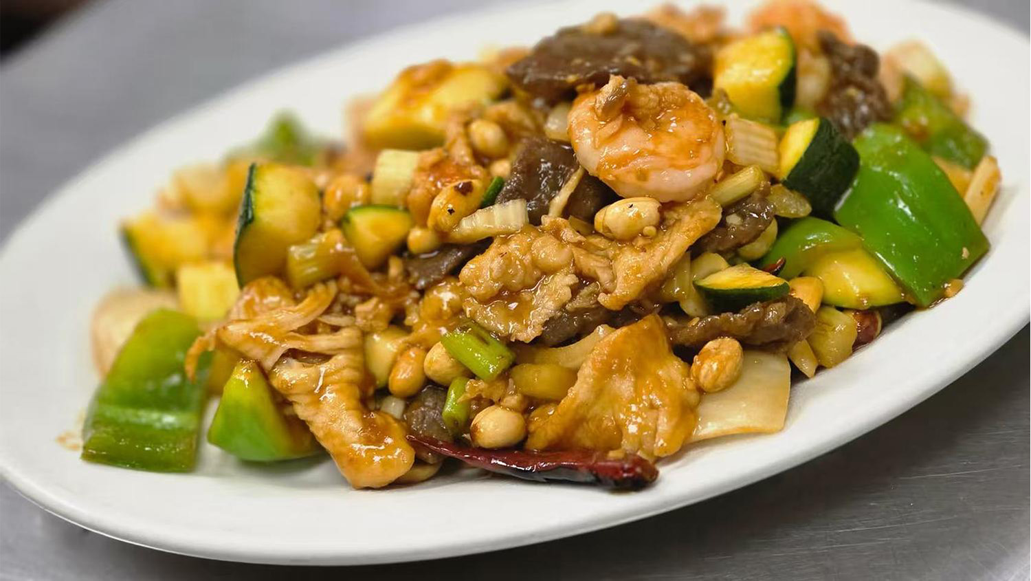 Kung Pao Triple Delight at Mikasa Window Rock, Chinese Restaurant in Window Rock