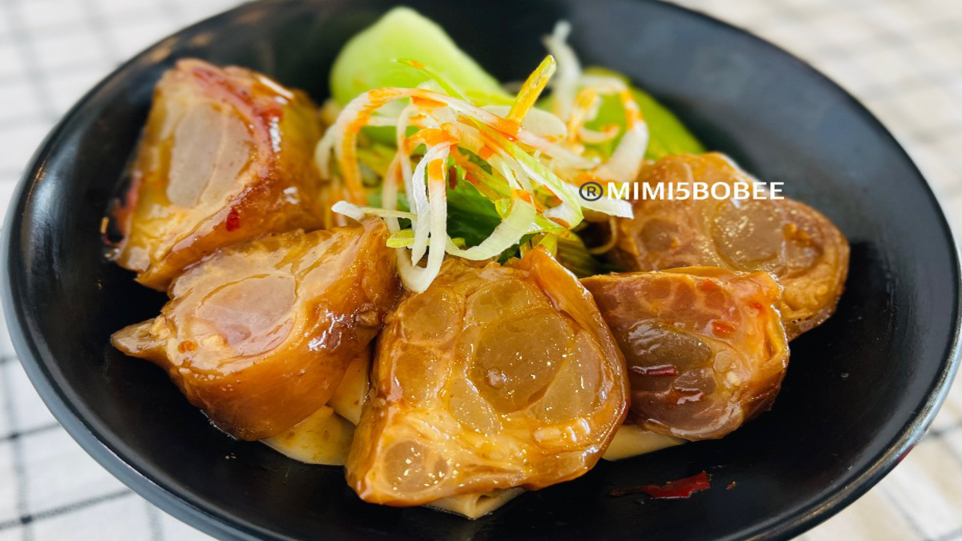 Beef Stew Dry Noodle(All Tendon)Mild at MIMI 5 BOBEE, a Taiwanese restaurant in CA