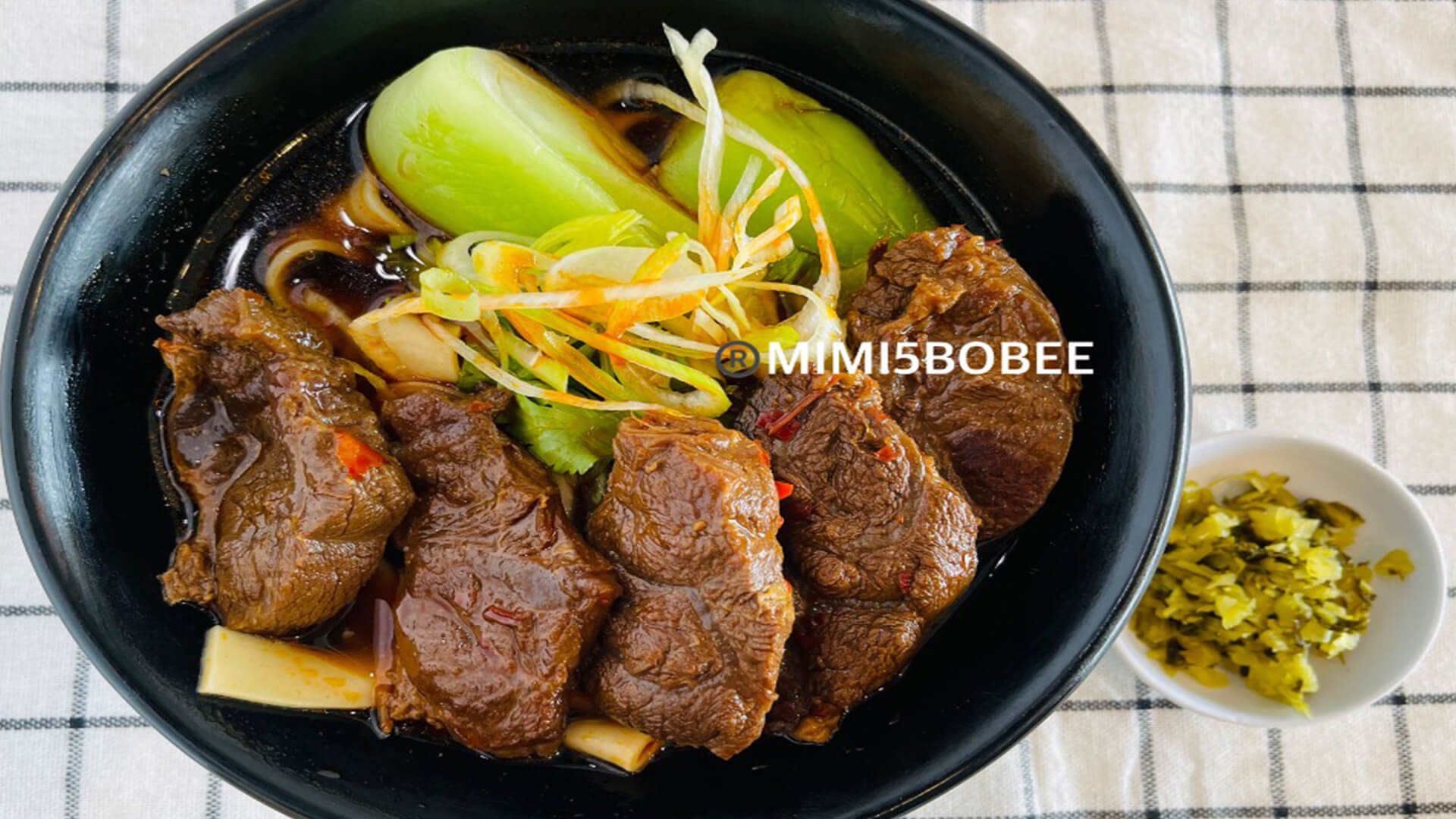 Beef Stew Soup Noodle(All Meat)Mild at MIMI 5 BOBEE, a Taiwanese restaurant in CA