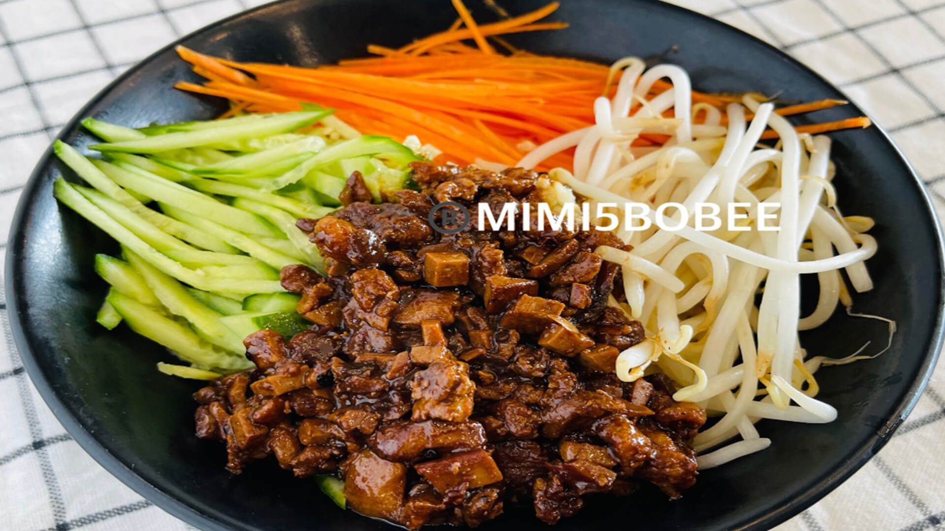 Cha-Chiang Dry Noodle at MIMI 5 BOBEE, a Taiwanese restaurant in CA
