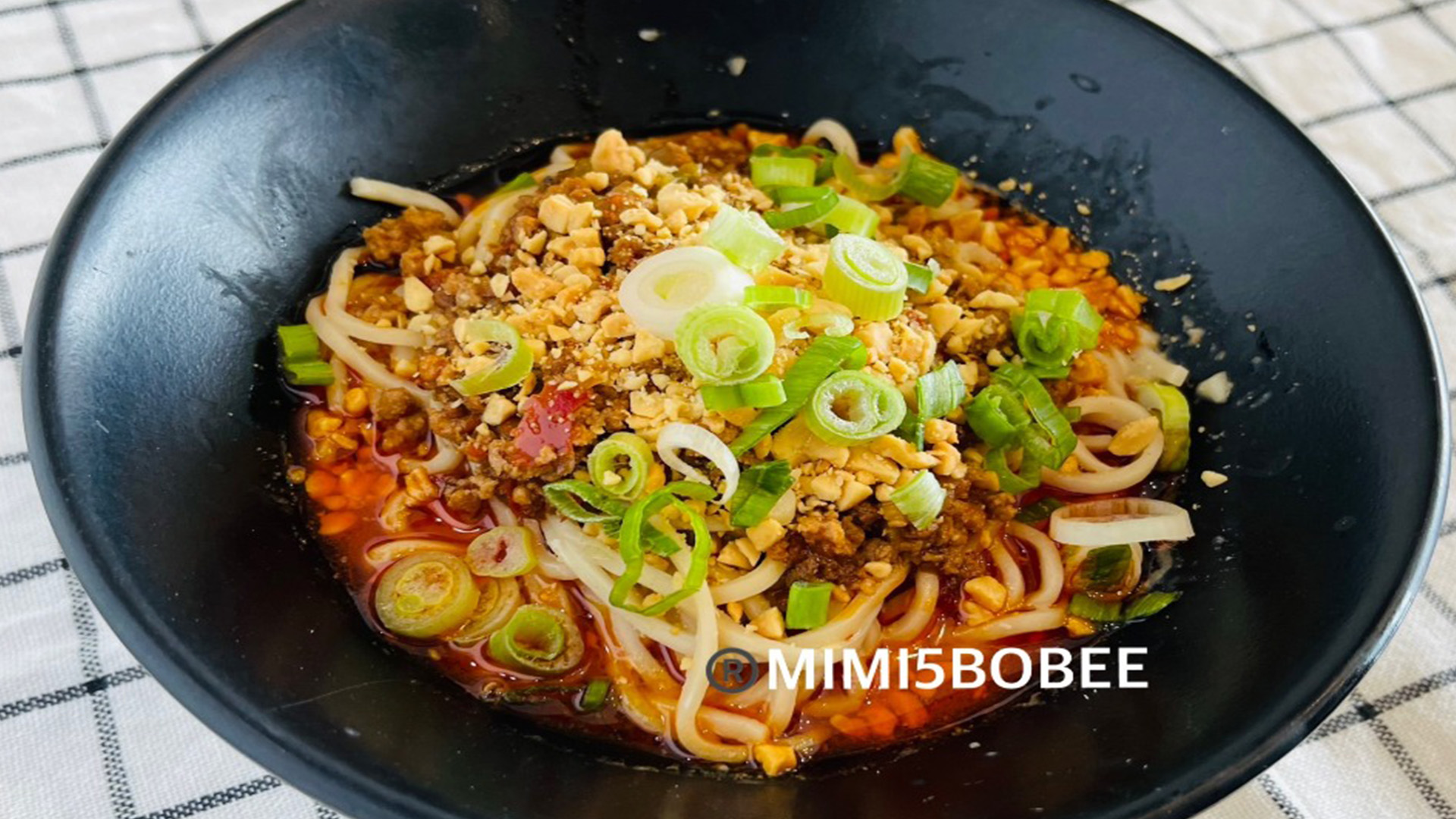 Dan Dan Dry Noodle at MIMI 5 BOBEE, a Taiwanese restaurant in CA