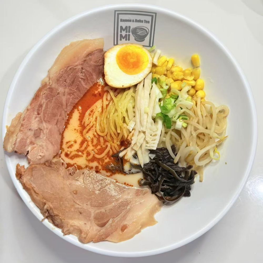 Spicy tonkotsu ramen from Mimi Ramen & Boba Tea in Lee’s Summit