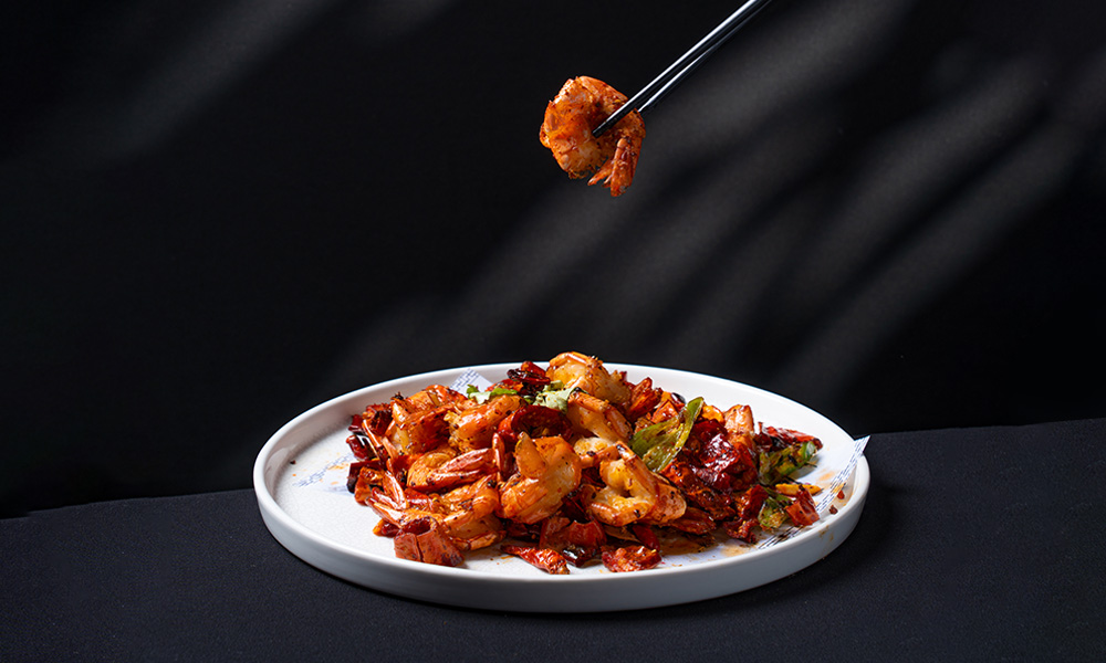 Spicy Tiger Prawns at Min Du Sheng Yan 闽都盛宴，a Chinese Restaurant in Queens