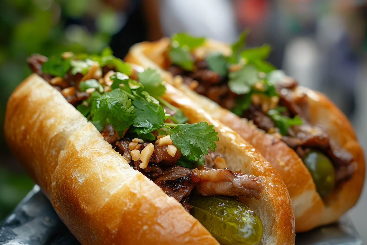 Banh mi sandwich at MiniMe Pots & Noodles，a Asian Restaurant in Rancho Cucamonga