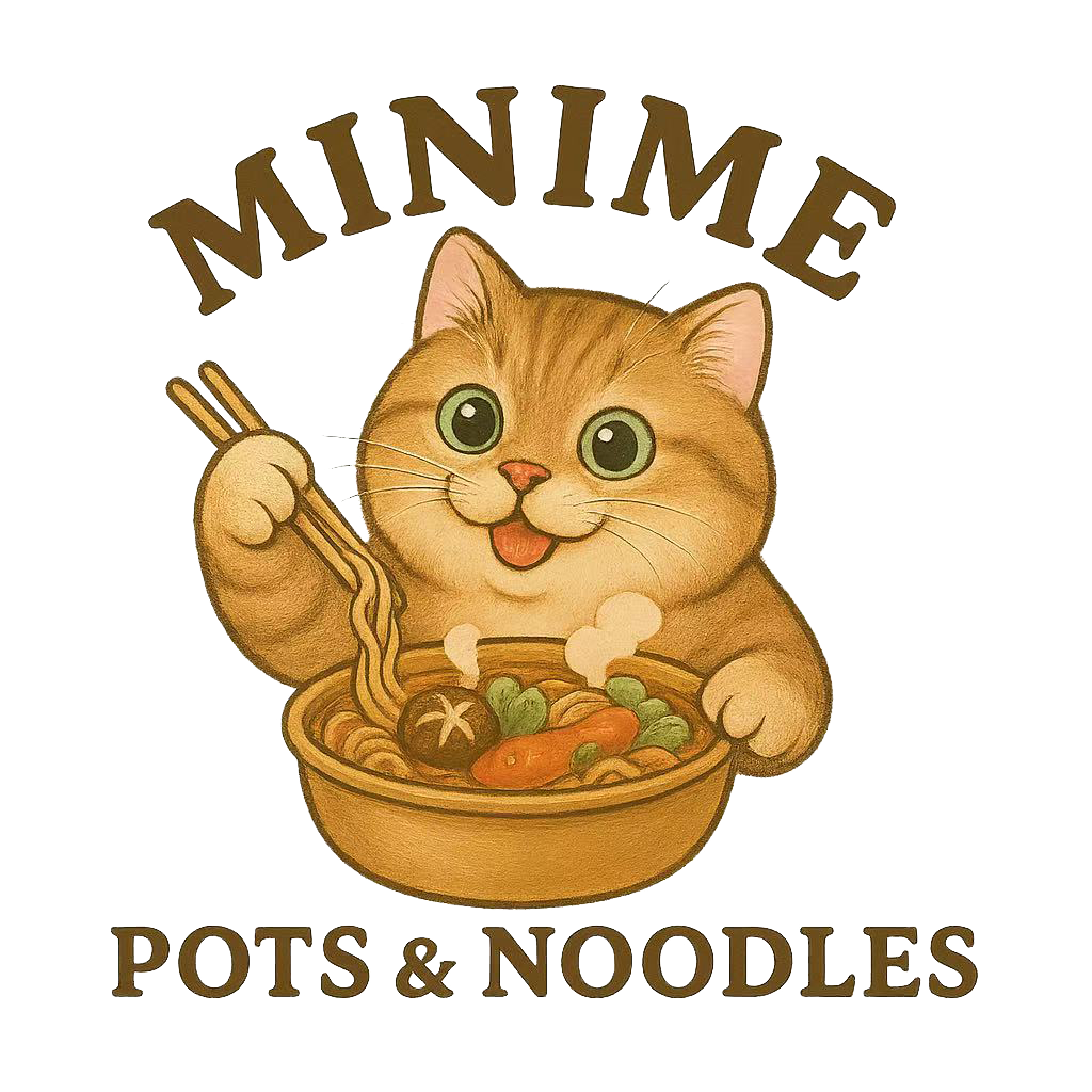 Pots & Noodles logo at MiniMe Pots & Noodles，a Asian Restaurant in Rancho Cucamonga