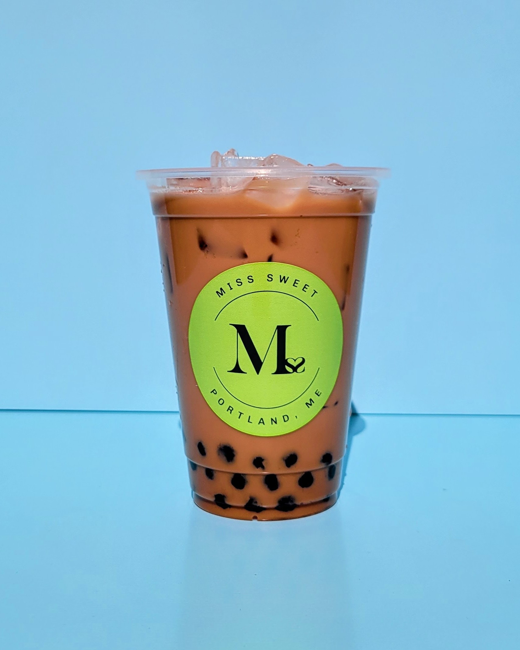 Miss-Sweet-Bubble-Tea-Store-Bubble-Milk-Tea-Portland Classic bubble milk tea with tapioca pearls at Miss Sweet Bubble Tea Store in Portland