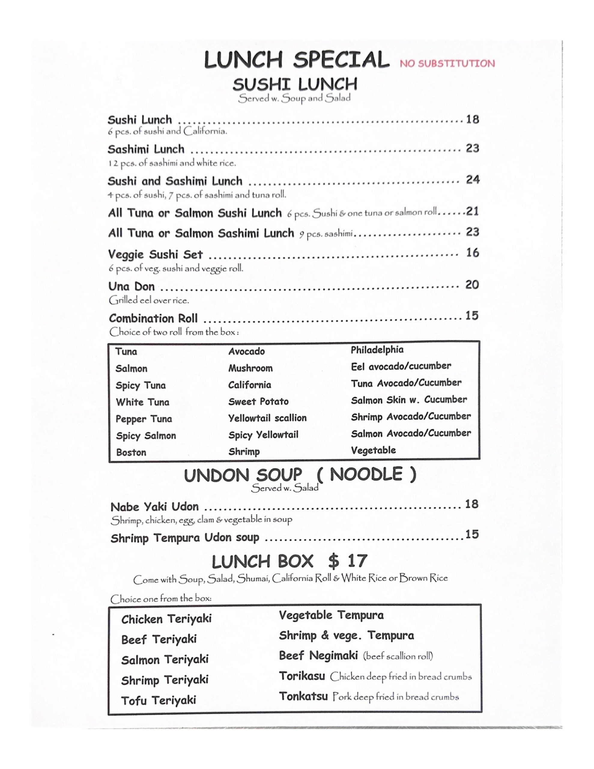 Mitsuba Japanese Order｜Chatham｜NJ