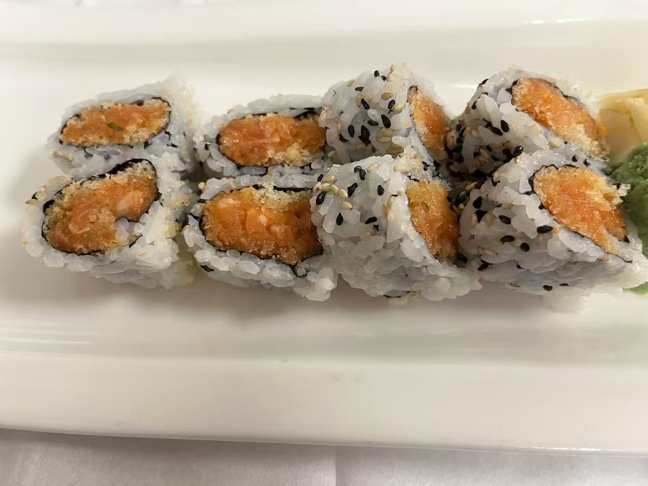 Spicy Crunch Salmon at Mizu Premium AYCE, Japanese Restaurant in Jacksonville