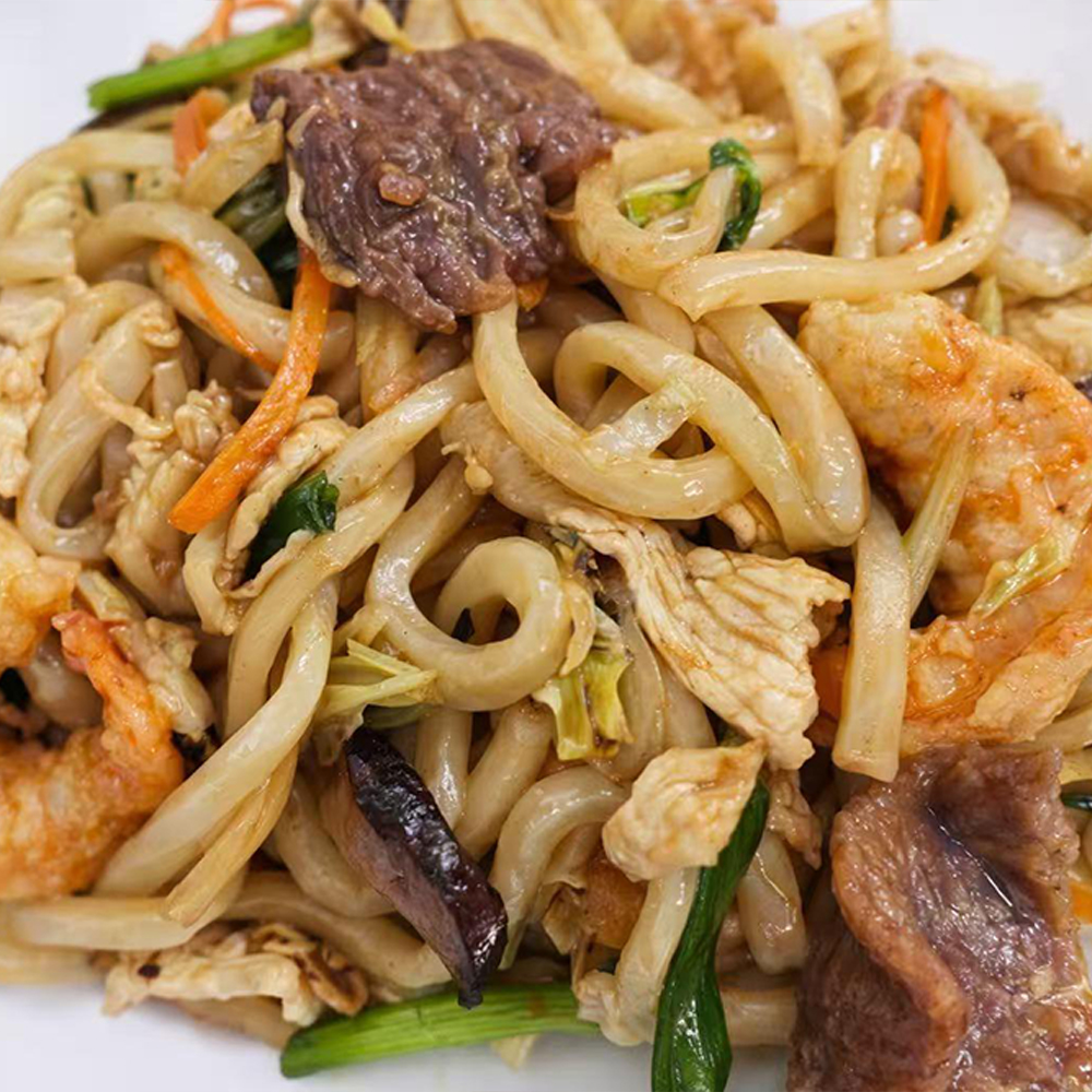 Shrimp and Beef Fried Noodles at Mizu Premium AYCE, Japanese Restaurant in Jacksonville