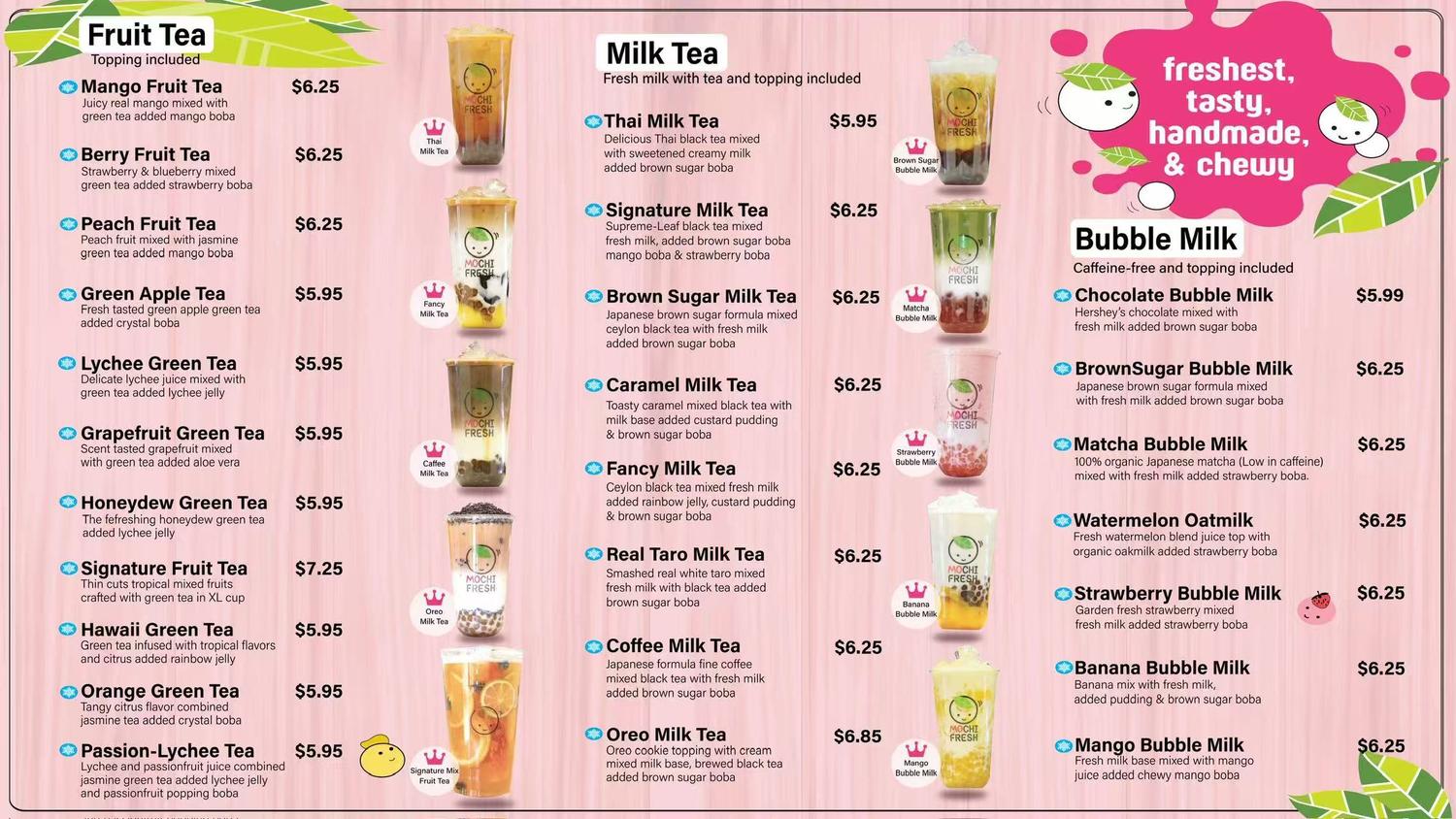 Restaurant menu 1, detailed description provided below