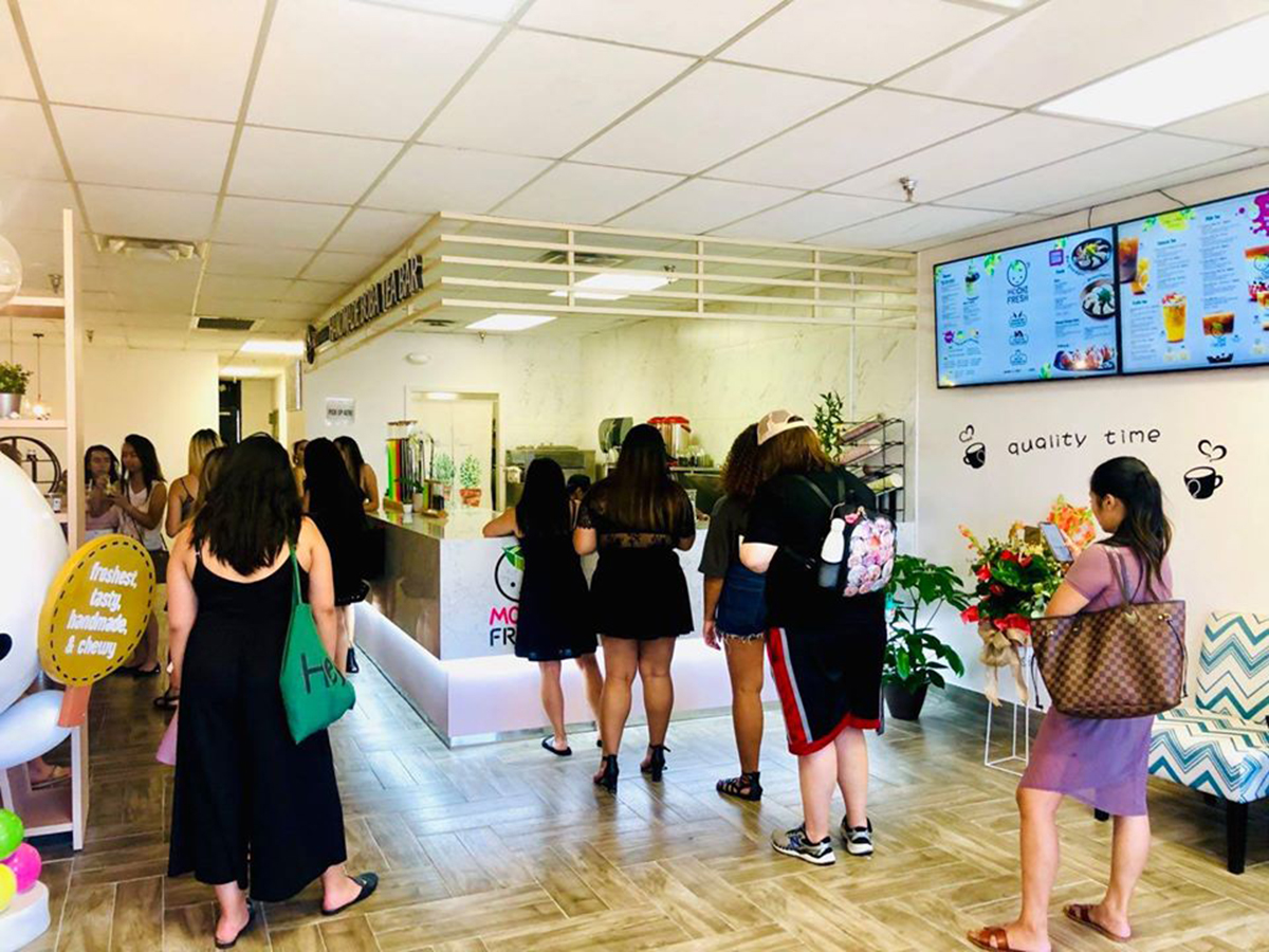 Mochi Fresh store interior and ordering counter