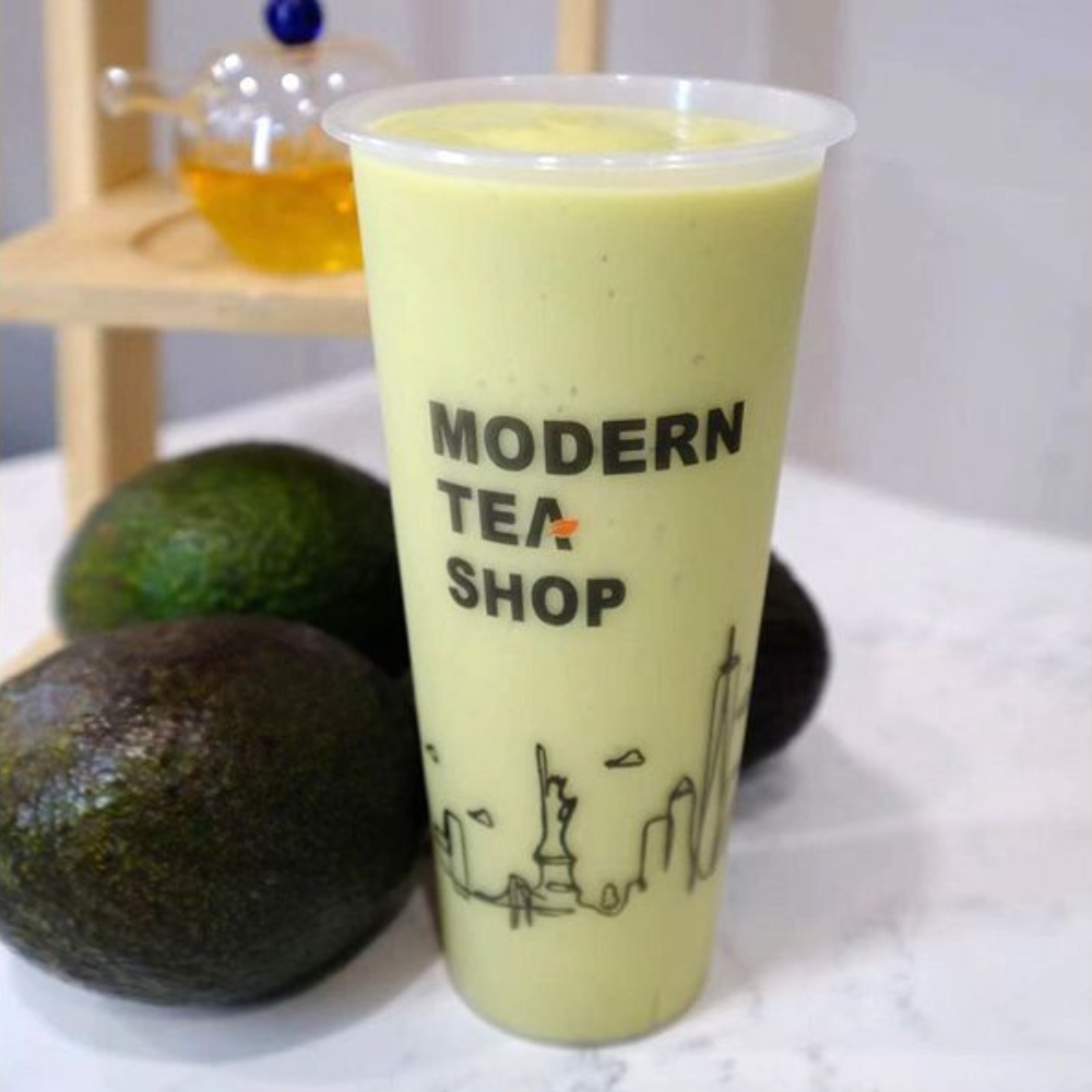 Creamy fresh avocado milkshake at Modern Tea・Salad, Salad shop in New York