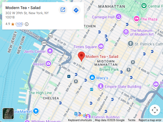 Location, 302 W 39th St, New York, NY 10018