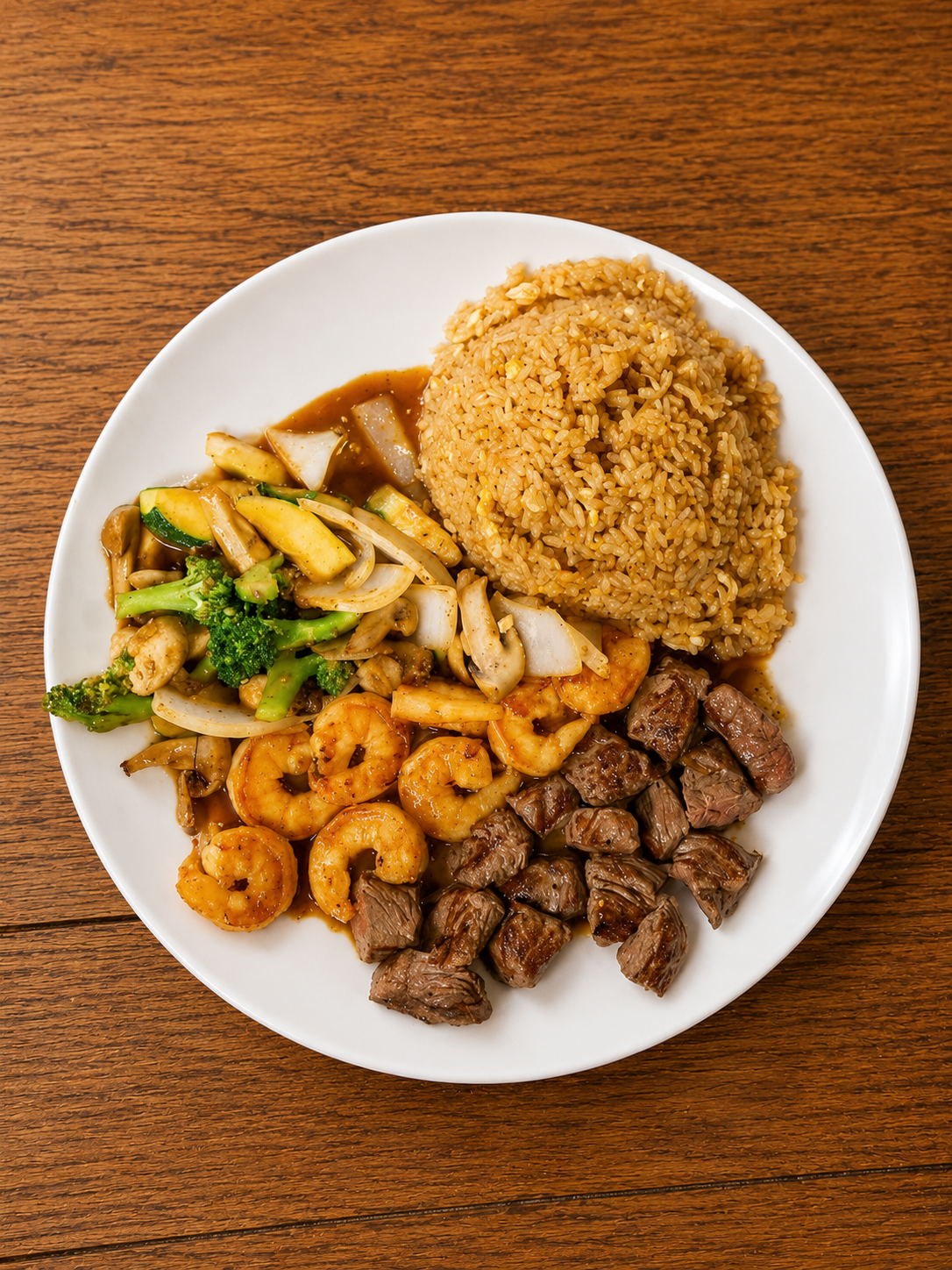 Hibachi Steak and Shrimp at Momo Sushi & Asian Bistro, Pan-Asian Fusion Restaurant in Sugar Land