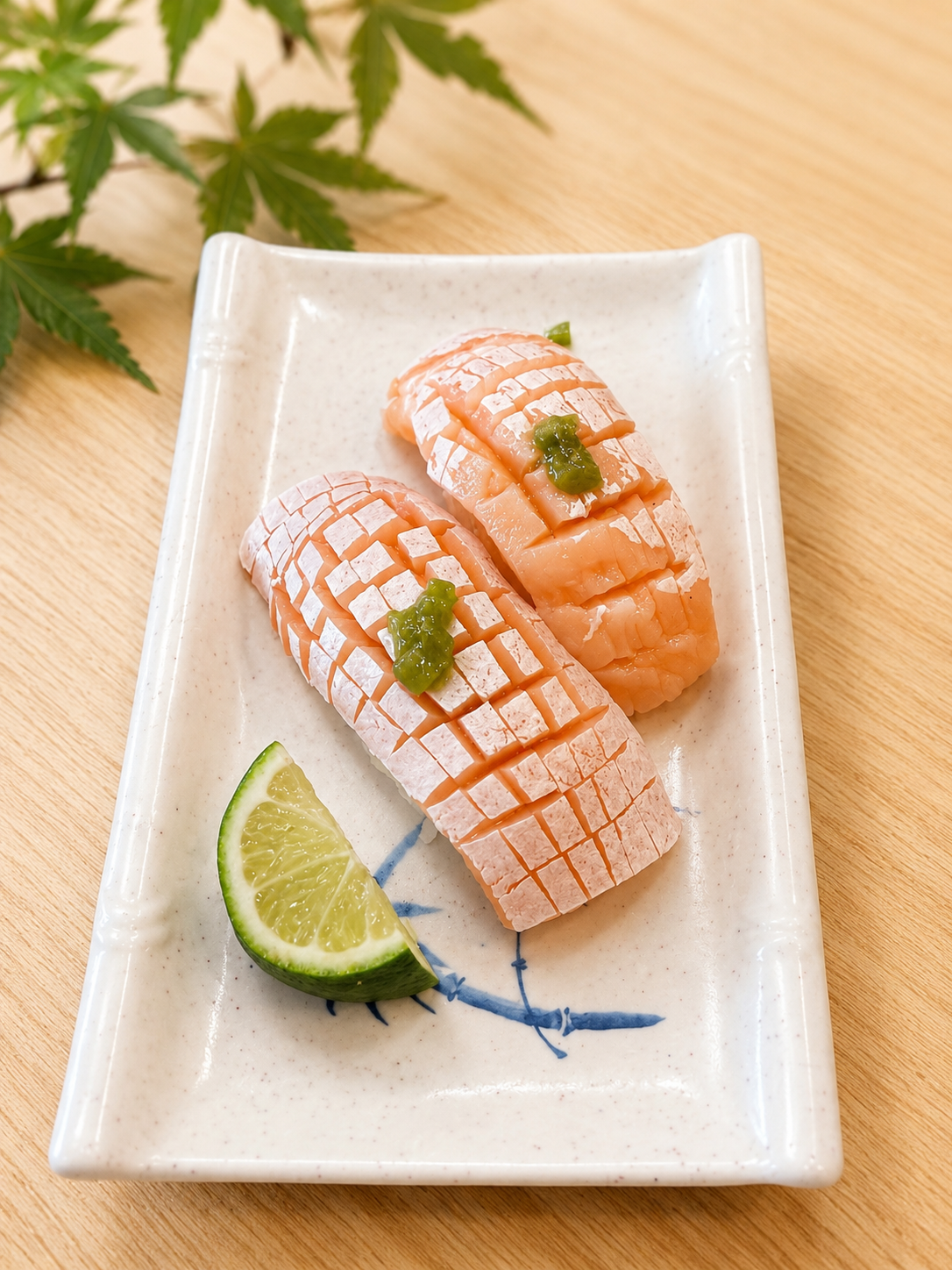 Salmon Nigiri at Momo Sushi & Asian Bistro, Pan-Asian Fusion Restaurant in Sugar Land