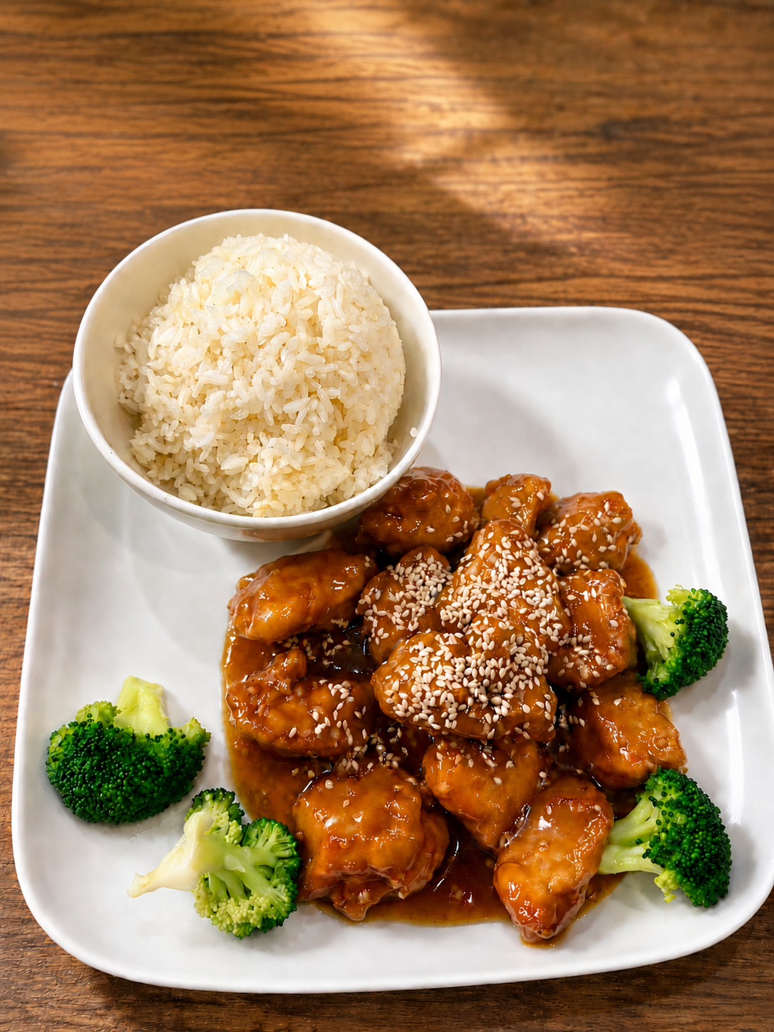 Sesame Chicken at Momo Sushi & Asian Bistro, Pan-Asian Fusion Restaurant in Sugar Land