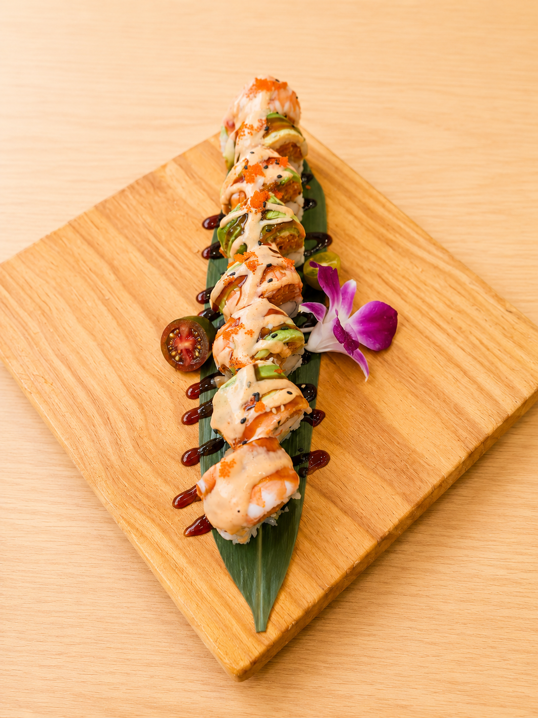 Shrimp Tempura Roll at Momo Sushi & Asian Bistro, Pan-Asian Fusion Restaurant in Sugar Land