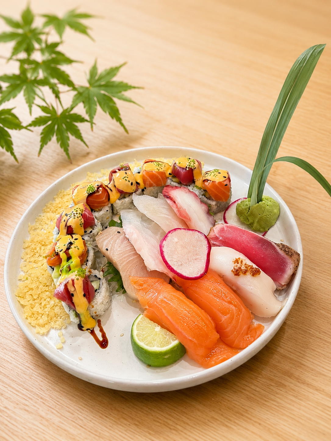 Sushi and Sashimi Combo at Momo Sushi & Asian Bistro, Pan-Asian Fusion Restaurant in Sugar Land