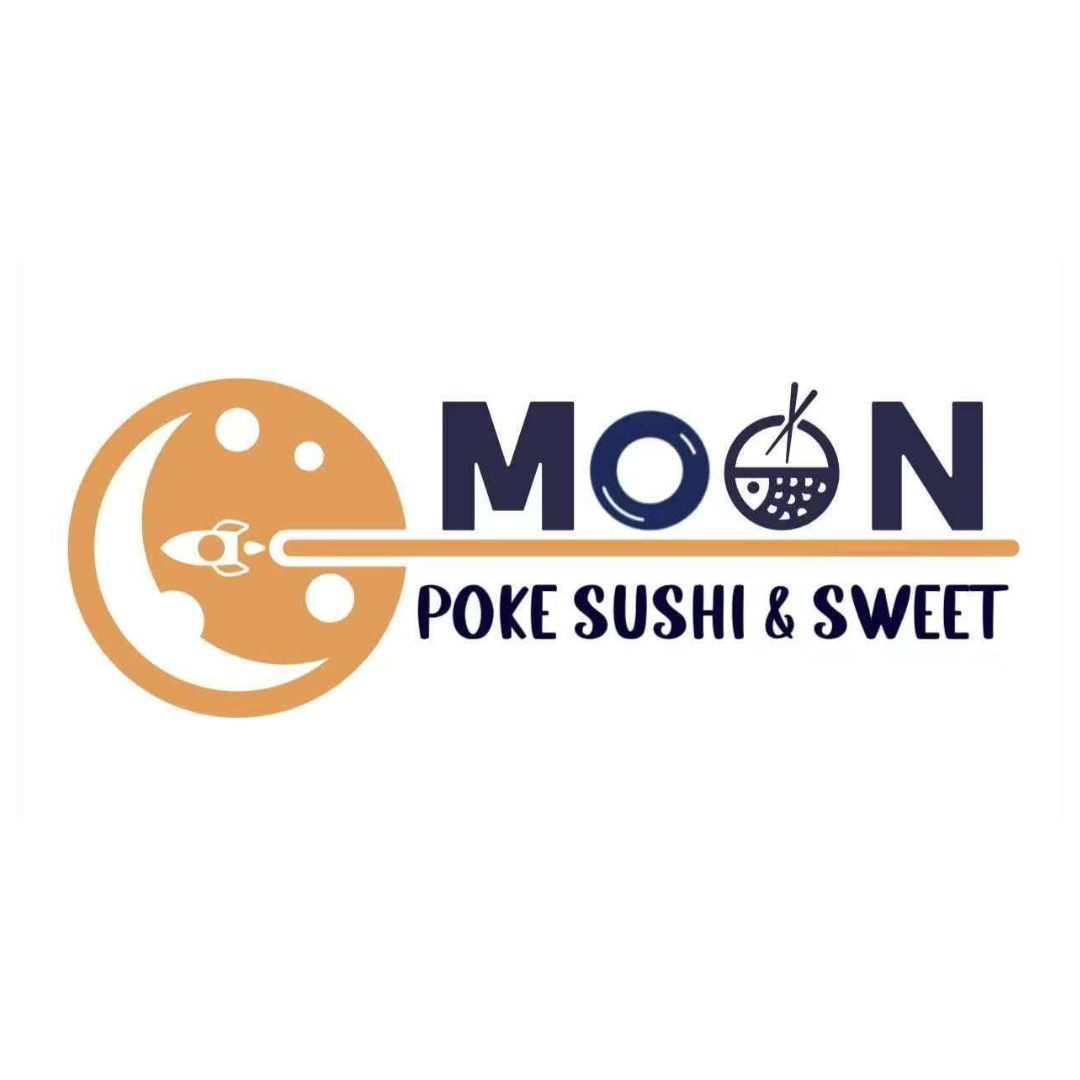 Moon Poke Logo, Sushi & Sweets, a bubble tea shop in East Stroudsburg