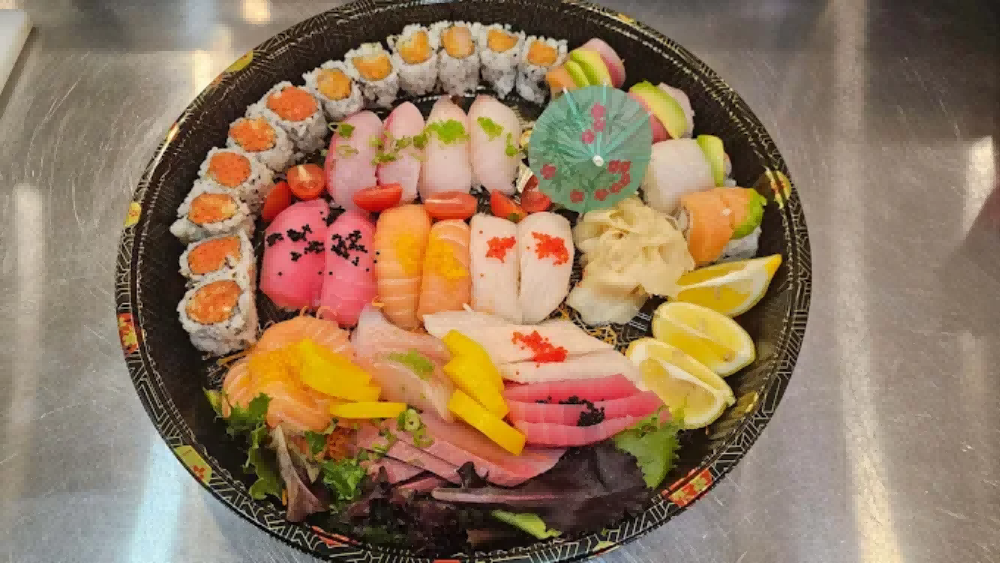 Sushi Combo at Moon Poke, Sushi & Sweets, a bubble tea shop in East Stroudsburg