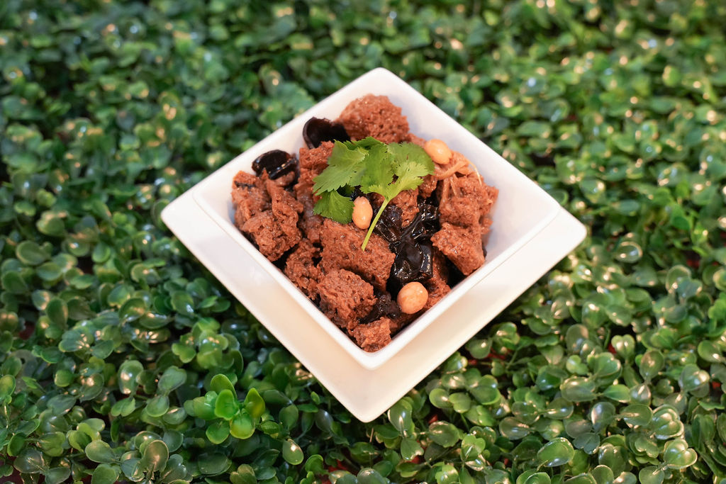 Spicy beef salad from Mr. Bao Kitchen, a Chinese restaurant in Mountain View