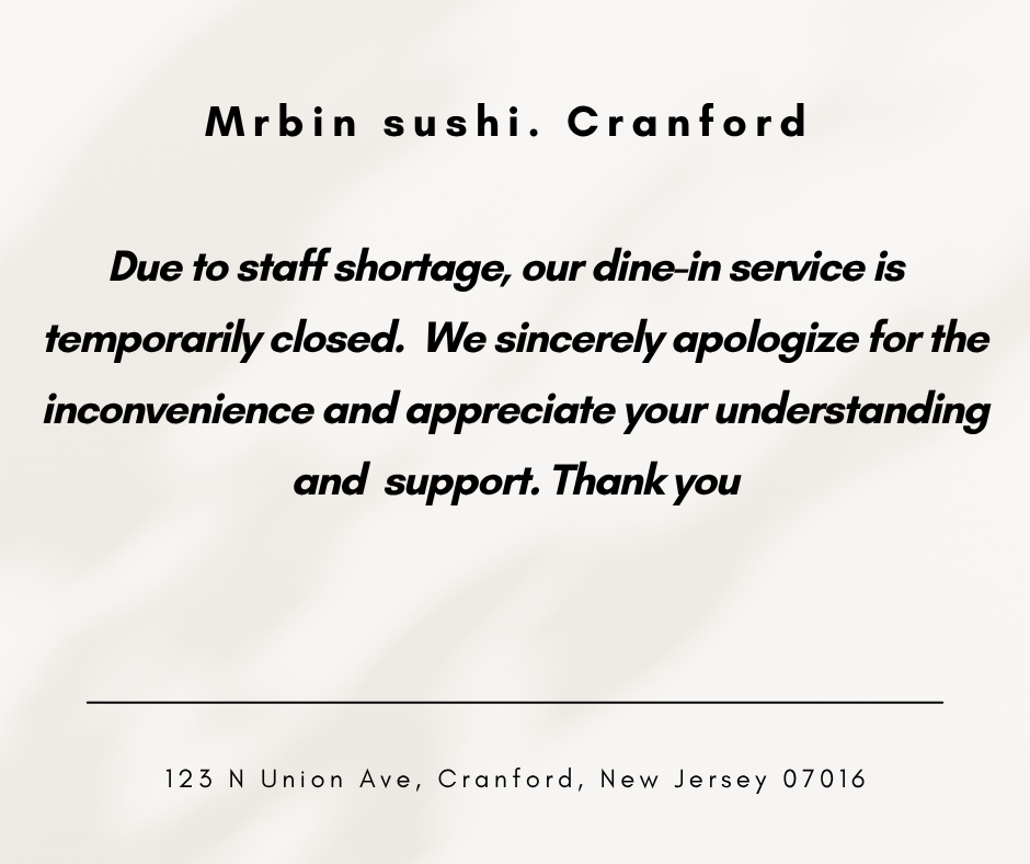 Notice of Special Operating Hours