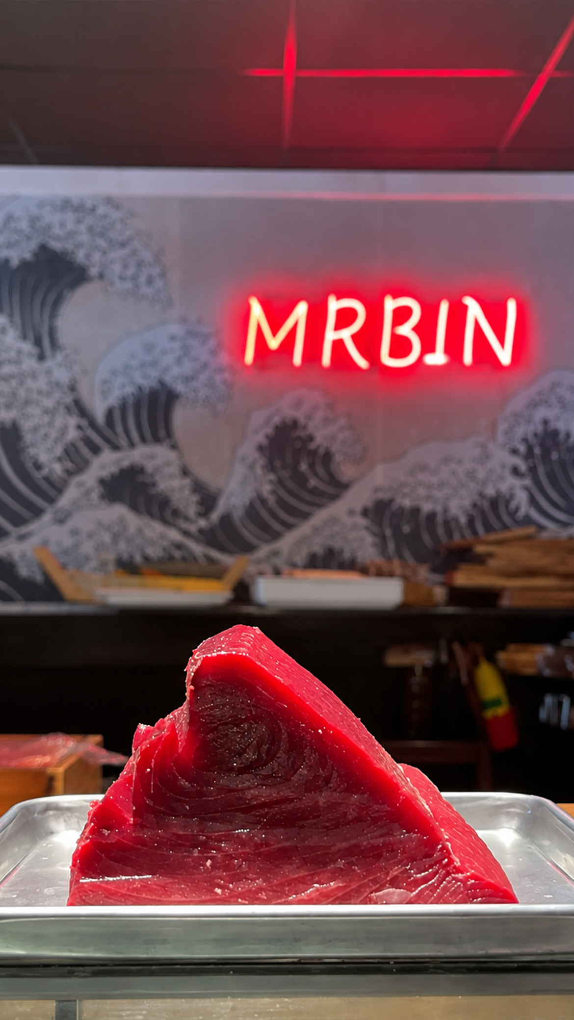 Bluefin Tuna Block at Mr. Bin Sushi & Grill, Japanese Restaurant in Cranford