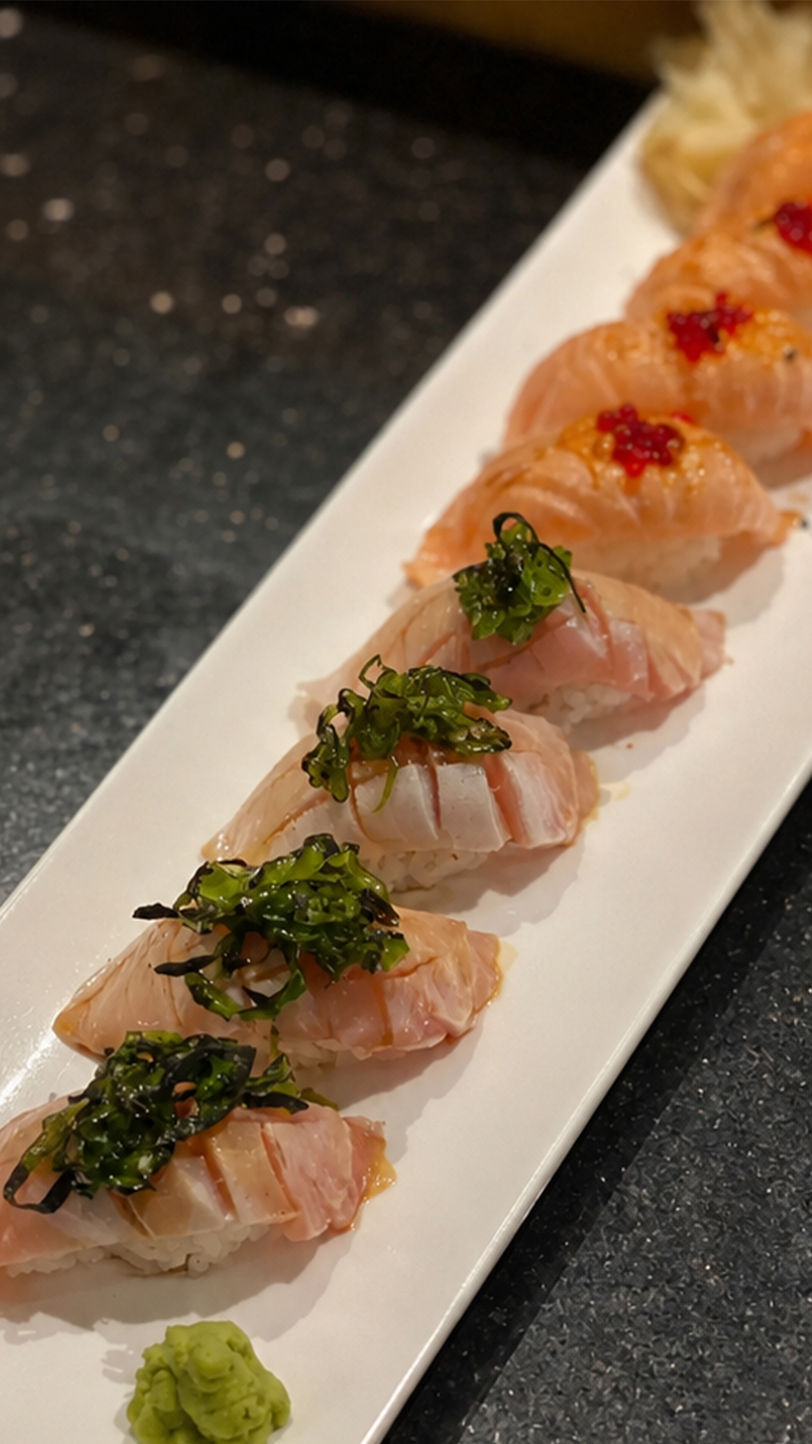 Golden Eye Snapper Nigiri at Mr. Bin Sushi & Grill, Japanese Restaurant in Cranford