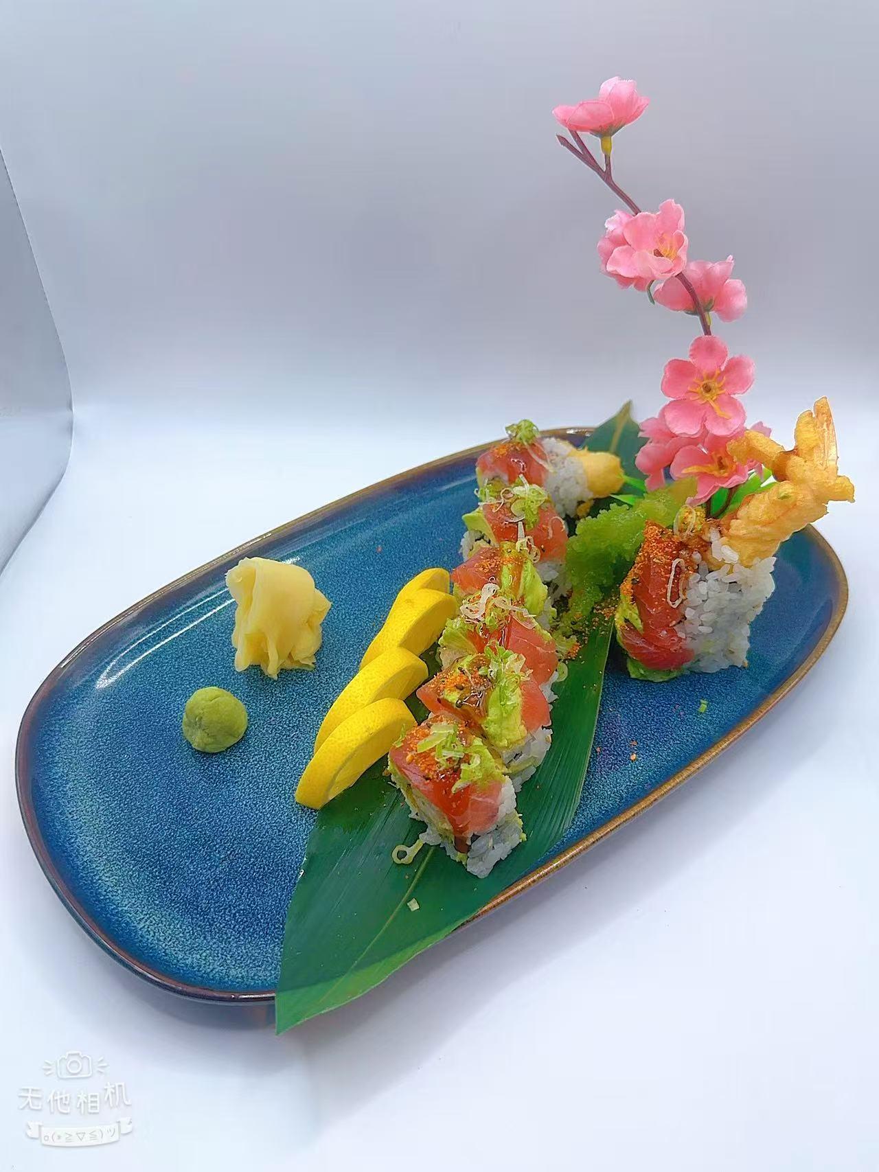 Tuna & avocado sushi roll with tempura shrimp at Mr Boba Kitchen , a Asian Fusion Restaurant in New Windsor