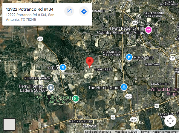 Location,12922 Potranco Rd #134, San Antonio, TX 78245 Location,12922 Potranco Rd #134, San Antonio, TX 78245