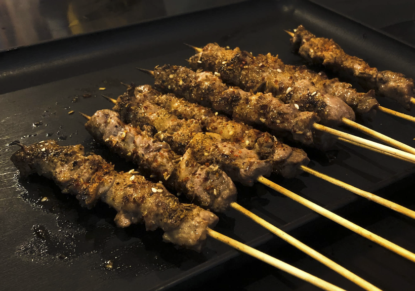 Beef skewer at Mr. Wang Sports BBQ Barbecue Restaurant in Orlando