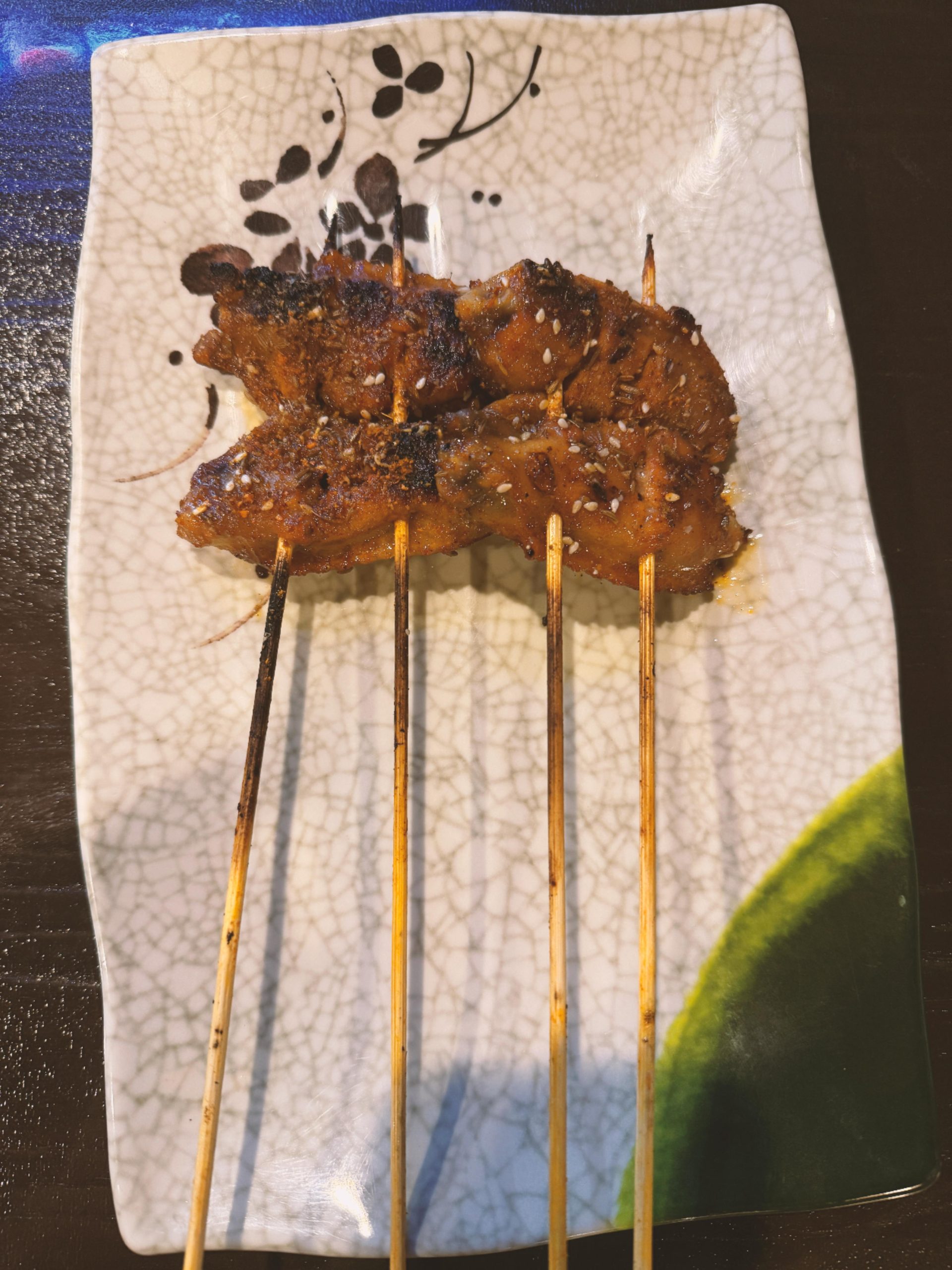 Grilled chicken wings at Mr. Wang Sports BBQ Barbecue Restaurant in Orlando