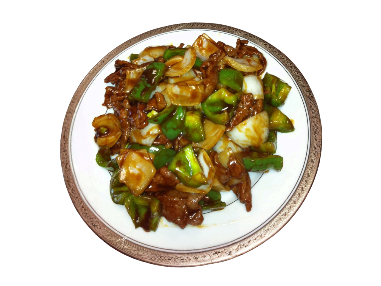 Pepper steak with green peppers at Chen's Kitchen, a Chinese Restaurant in McKinney