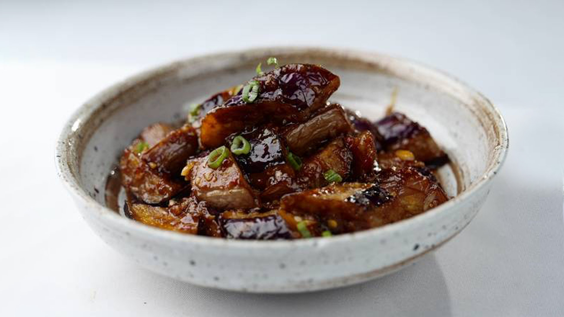 Eggplant in chili garlic sauce