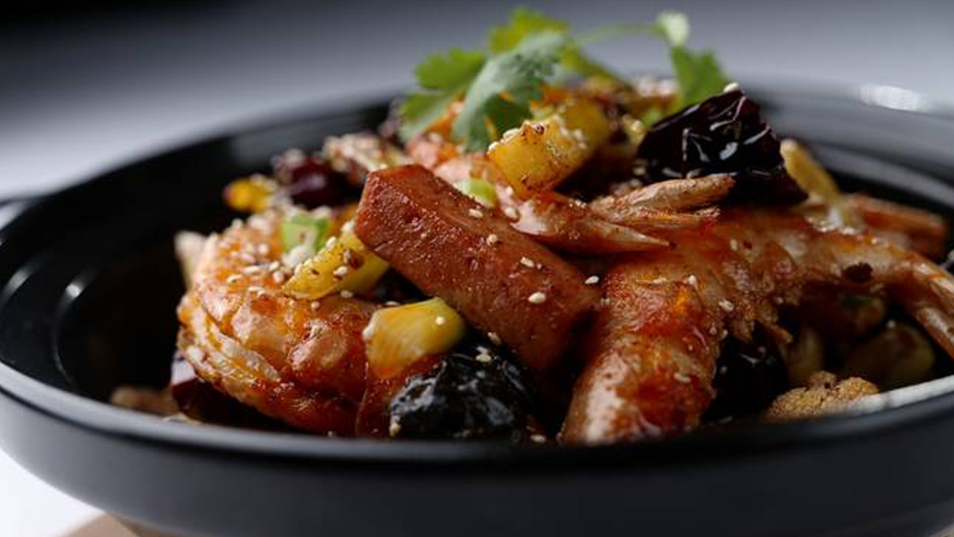 Mala dry pot with assorted meats and vegetables
