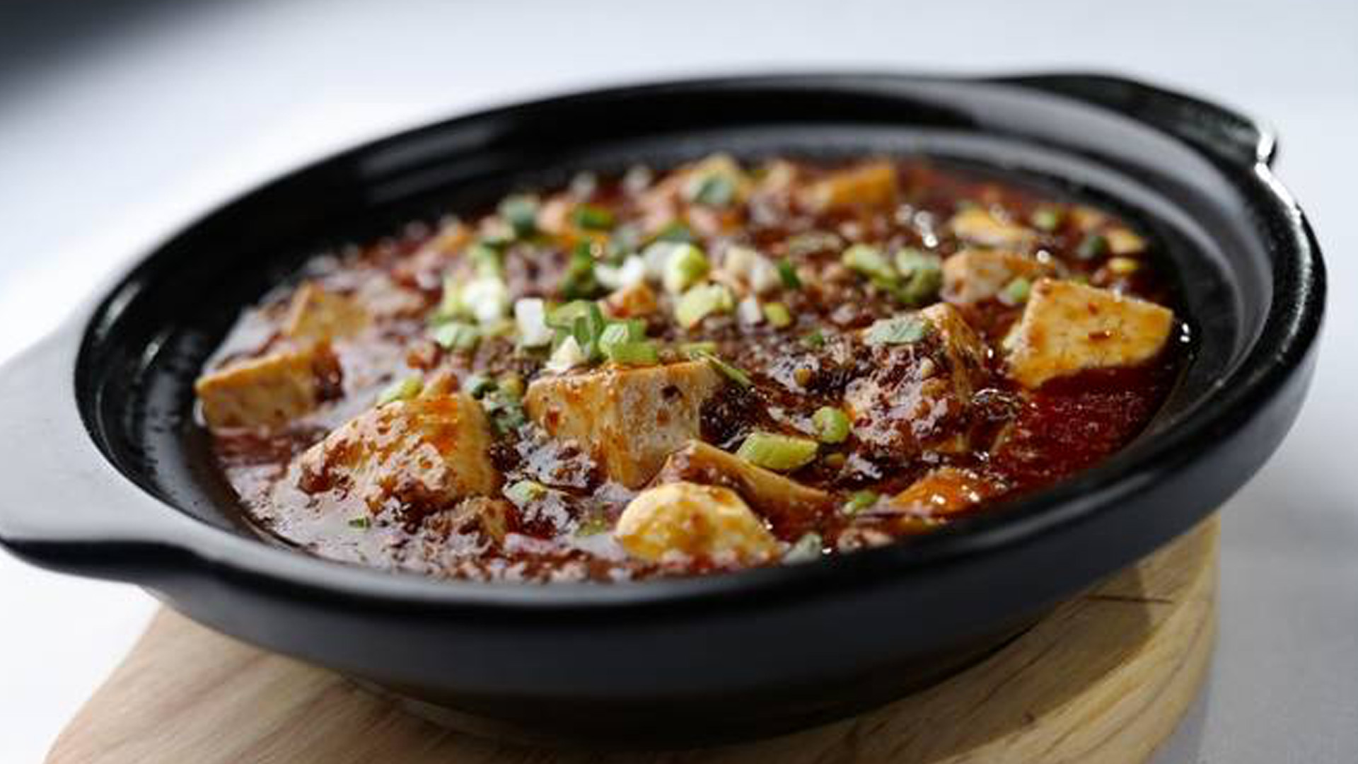 Mapo tofu with Angus beef in spicy sauce